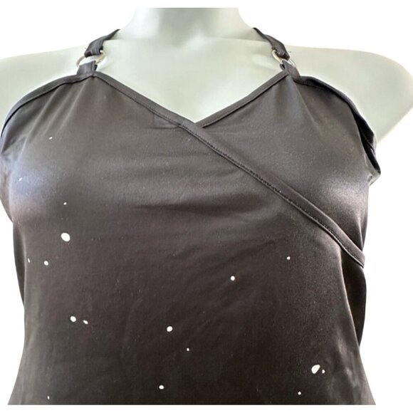 Womens XL Rainbow Galaxy Butterfly Strap Top & Wide Leg Pants Set - Picture 10 of 11